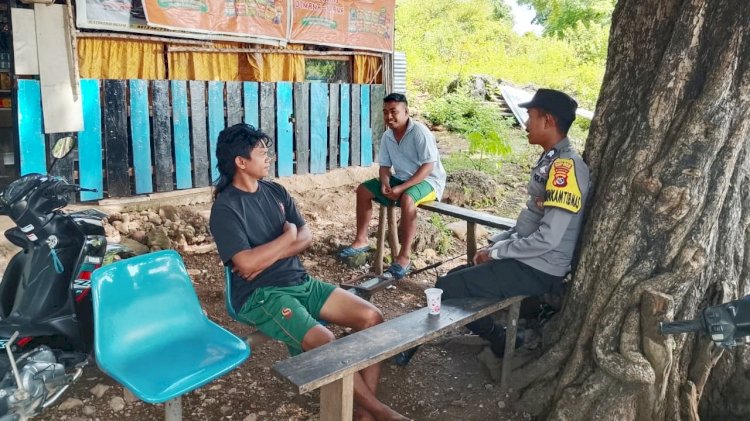 Langkah Preemtif Bhabinkamtibmas Polsek Pantaibaru Jaga Kenyaman Masyarakat