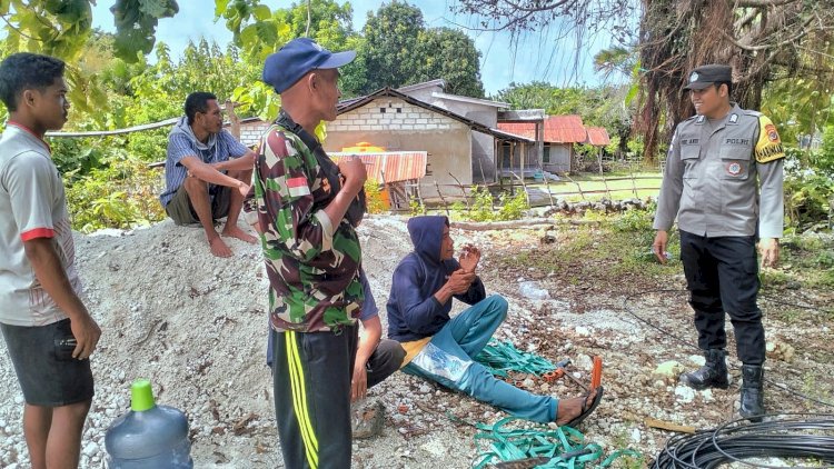 Melalui Patroli Dialogis, Bhabinkamtibmas Polsek Rote Barat Daya Pantau Aktifitas Warga Binaan