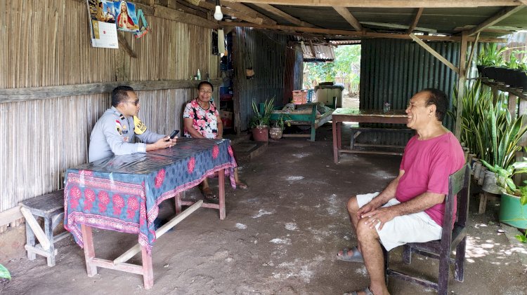 Kapolsek Rote Barat Sambangi Tokoh Masyarakat, Perkuat Sinergitas  Jaga Kamtibmas