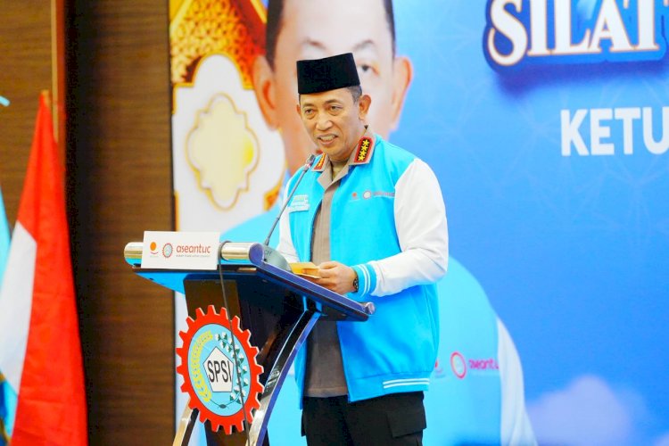 Kapolri Ajak Buruh Bersatu Wujudkan Indonesia Emas 2045