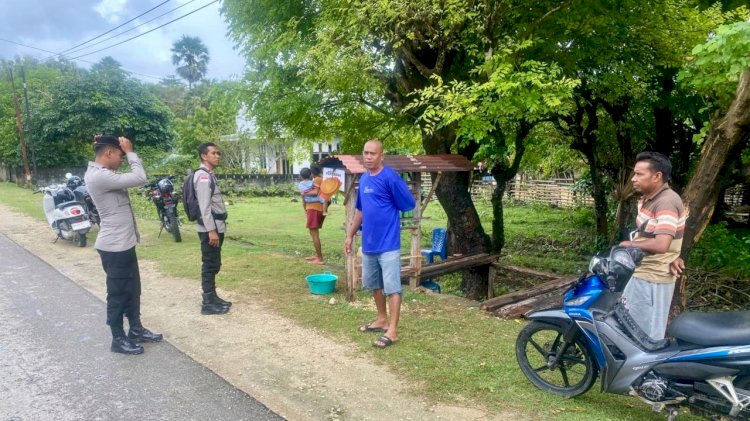Polsek Rote Tengah Gelar Patroli Dialogis Untuk Jaga Kamtibmas Tetap Kondusif