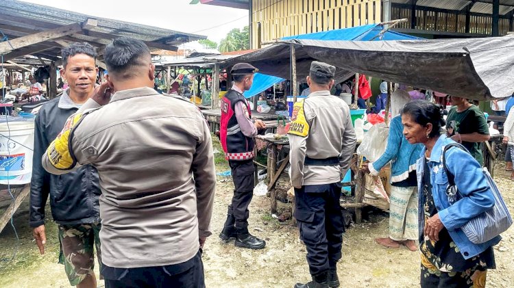 Polsek Rote Barat Laut Tingkatkan Pengamanan di Pasar Busalangga, Jamin Kenyamanan Masyarakat