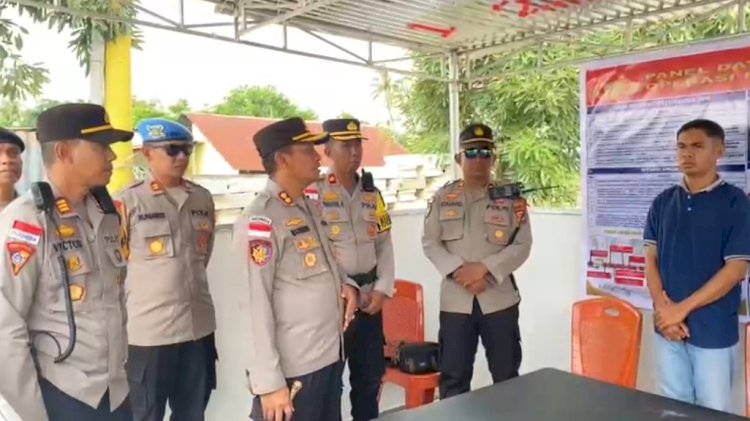 Kapolres dan Kasatgas Operasi Ketupat Turangga 2026 Cek Penempatan Pos Pangamanan