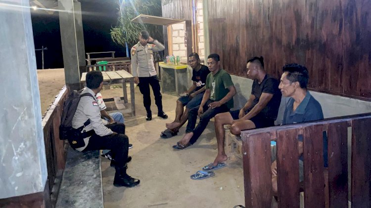 Patroli Malam Personel Polsek Rote Tengah, Tekan Potensi Tindak Pidana