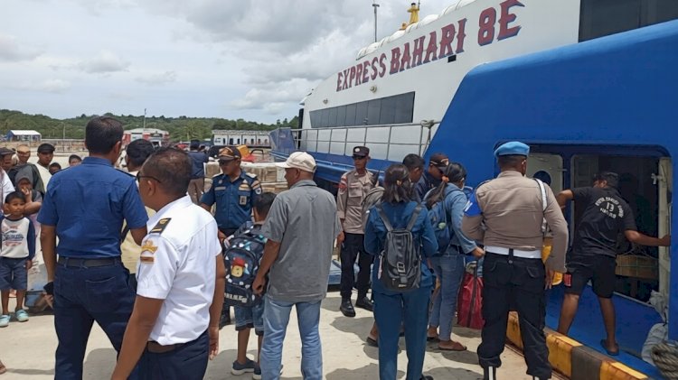 Kapolsek Lobalain : Mobilitas Penumpang Melalui Pelabuhan Baa Mulai Meningkat