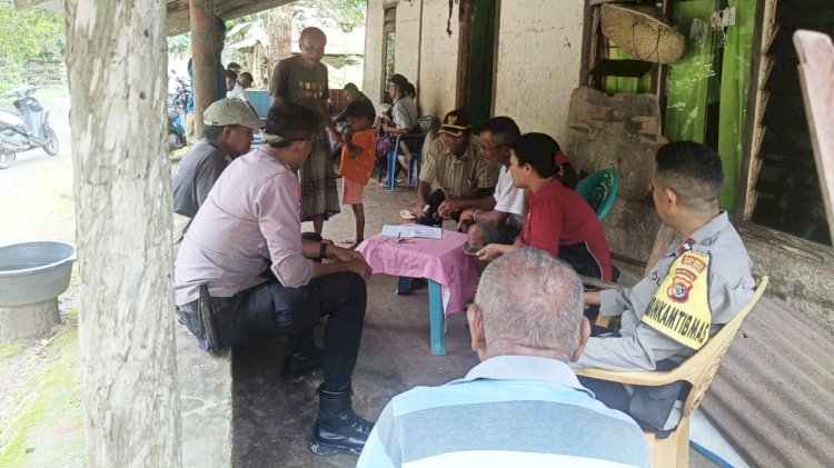 Problem Solving Bhabinkamtibmas Polsek Rote Tengah dan Polsek Lobalain Atas Permasalahan Warga Binaan.