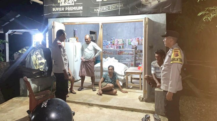 Patroli Malam Polsek Rote Tengah, Jamin Kamtibmas Tetap Kondusif dan Cegah Potensi Tindak Pidana