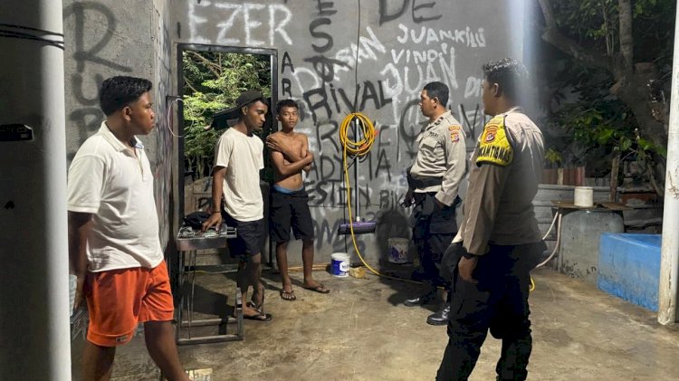 Patroli Dialogis Polsek Rote Barat,Tingkatkan Keamanan dan Cegah Tindak Pidana di Malam Hari