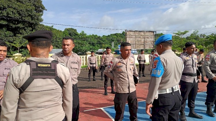 Propam Polres Rote Ndao Awali  Hari Dengan Operasi Gaktiblin Pasca Libur Hari Raya