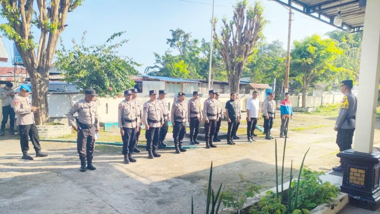 Wakapolresrotendao Lakukan Sidak di Polsek Rote Barat Laut, Motivasi Anggota Untuk Untuk Kerja Profesional