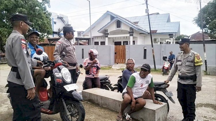Polsek Lobalain Lakukan Patroli Dialogis, Jaga Kemitraan Dengan Masyarakat
