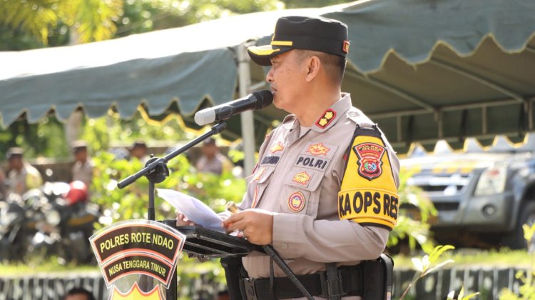 Kapolres Rote Ndao : Ibadah Perayaan Jumat Agung Diwilayah Hukum Polres Rote Ndao Berjalan Aman
