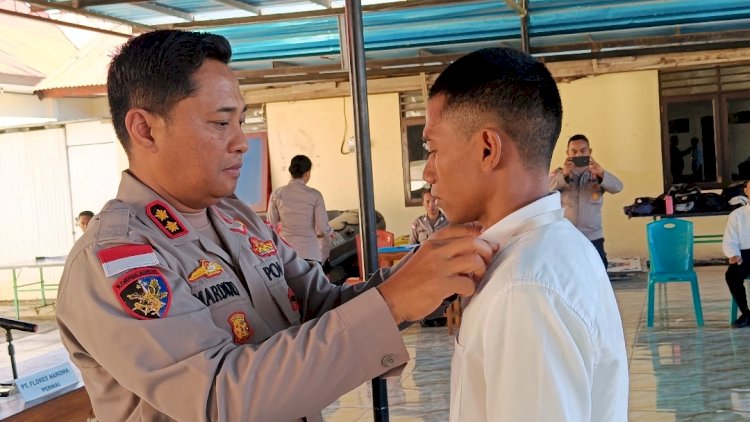 Kapolres Rote Ndao Buka Pelatihan Gada Pratama Satpam Gelombang VI di Aula Catur Prasetya Polres Rote Ndao