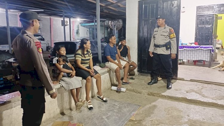 Patroli Malam Polsek Pantaibaru, Wujud Nyata Hadirnya Polri Jaga Kamtibmas Tetap Kondusif