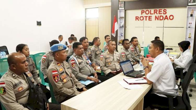 Audit Kinerja Tahap I Itwasda Polda NTT di Polres Rote Ndao, Pastikan Aspek Perencanaan dan Pengorganisasian Kinerja Berjalan Baik