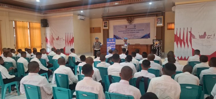 Sosialisasi Barcode Yanduan Propam Polri Bagi Peserta Diklat Satpam Gelombang VI Polda NTT