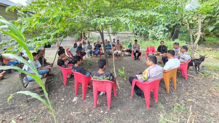 Problem Solving Bagi Warga Binaan, Polsek Pantaibaru Libatkan Aparat Desa dan Tokoh Masyarakat