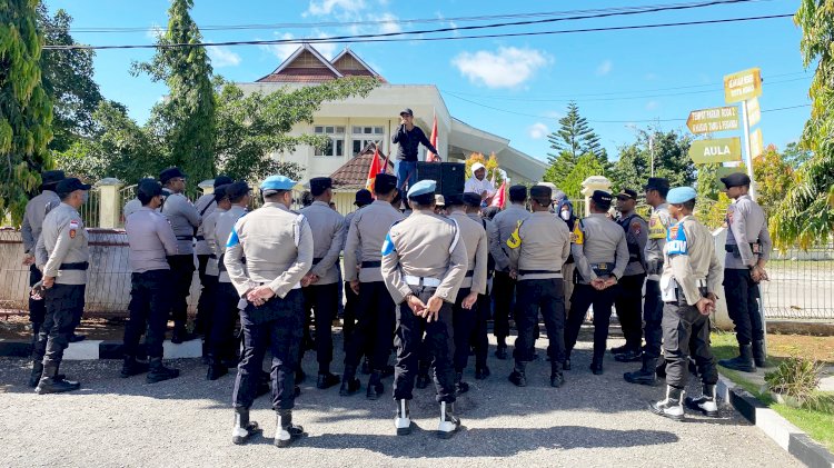 Kasipropam Polres Rote Ndao : Pengamanan Yang Dilakukan Sesuai SOP, Tidak Ada Benturan Dilapangan