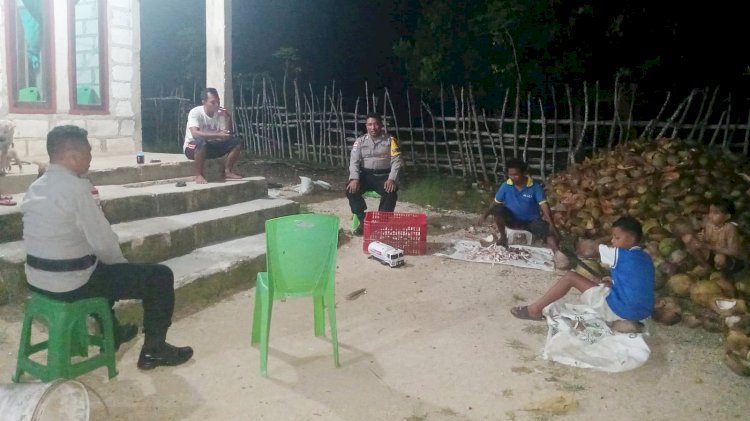Pastikan Kenyamanan Masyarakat, Polsek Rote Barat Laut Tingkatkan Patroli Malam