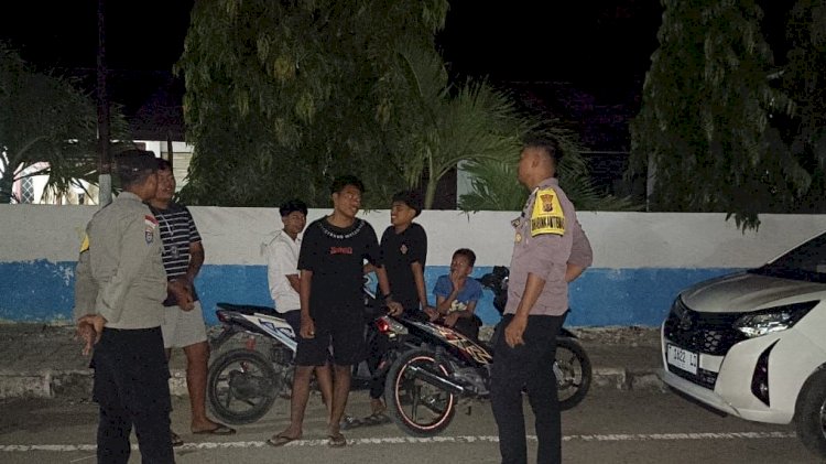 Patroli Malam Polsek Lobalain Untuk Jaga Keamanan Masyarakat