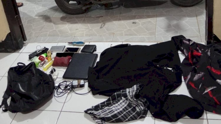 OTK Kabur ke Hutan Meninggalkan Satu Unit Motor  dan Tas, Warga Lapor Polisi