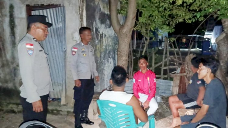Patroli Malam Polsek Rote Barat Daya, Wujudkan Rasa Aman Bagi Masyarakat