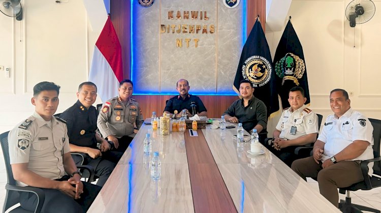 Perkuat Komitmen Jaga  Keamanan Lapas, Kapolres Rote Ndao Sambangi Ditjenpas Kanwil NTT