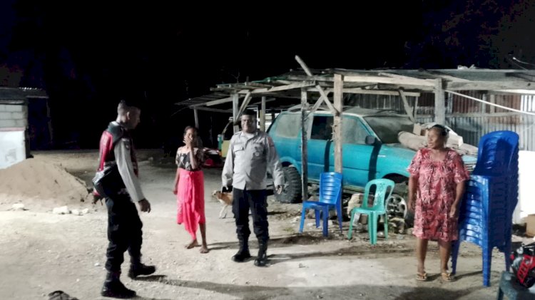 Patroli Malam Polsek Rote Selatan Wujudkan Rasa Aman Bagi