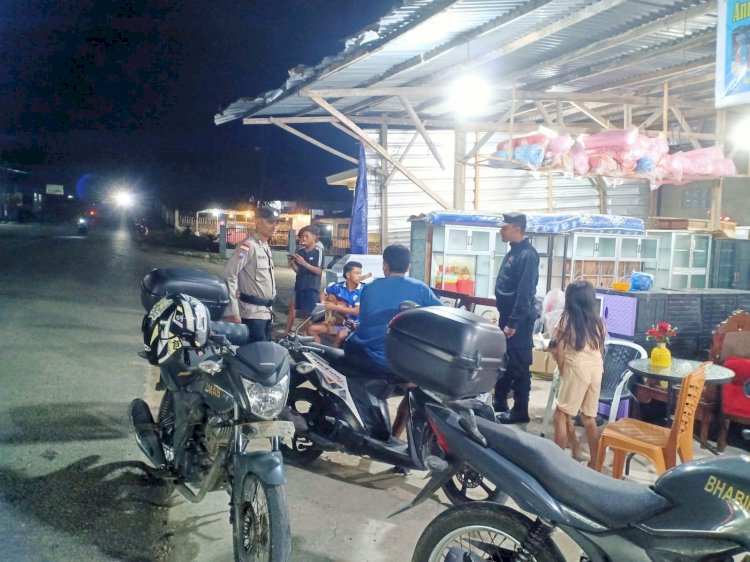 Patroli Malam Polsek Lobalain, Wujudkan Rasa Aman Bagi Masyarakat