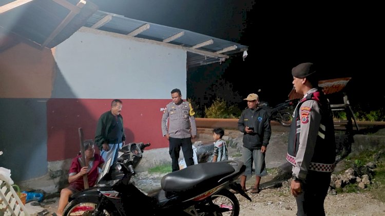 Cegah 3C, Polsek Rote Selatan Tingkatkan Kegiatan Patroli Malam