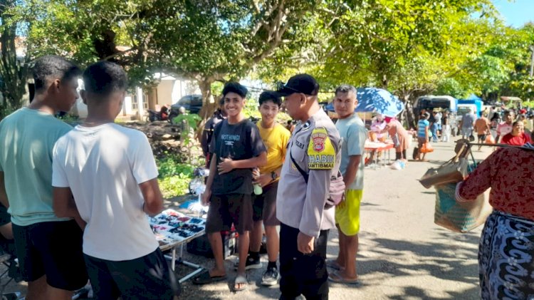 Polsek Rote Timur Intensifkan Pengamanan di Pasar Lalao