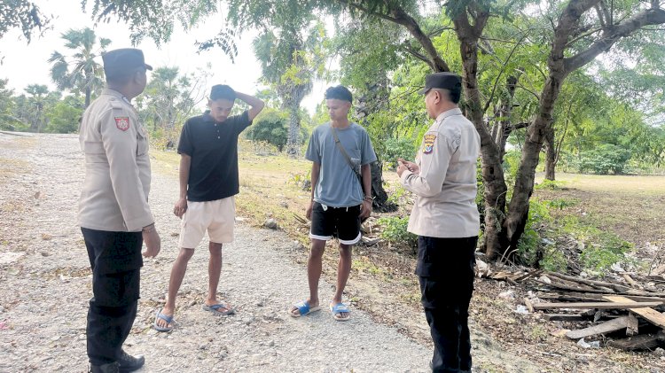 Polsek Rote Barat Daya Ajak Warga Jaga Kamtibmas Tetap Kondusif