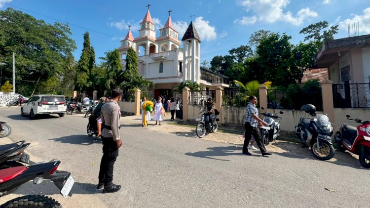 Kapolsek Lobalain : Pengamanan Ditempat Ibadah Untuk Jamin Kenyamanan Jemaat