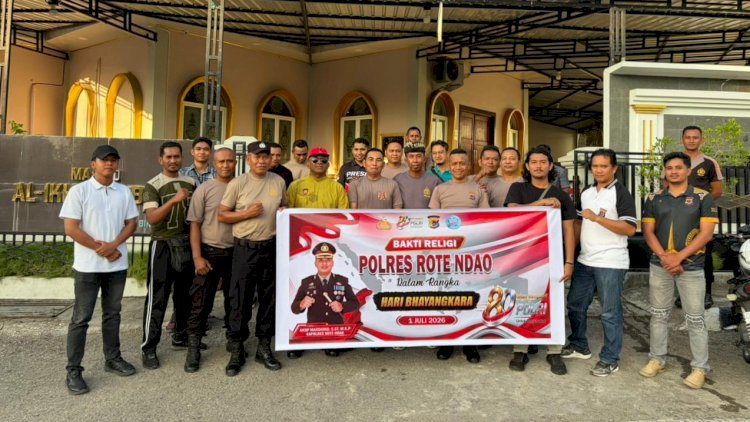Polres Rote Ndao Gelar Bakti Religi Jelang Hari Bhayangkara ke-80