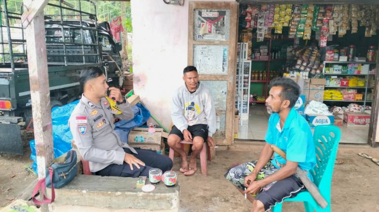 Bhabinkamtibmas Polsek Rote Selatan Tingkatkan Kegiatan Sambang, Wujudkan Rasa Aman Bagi Masyarakat