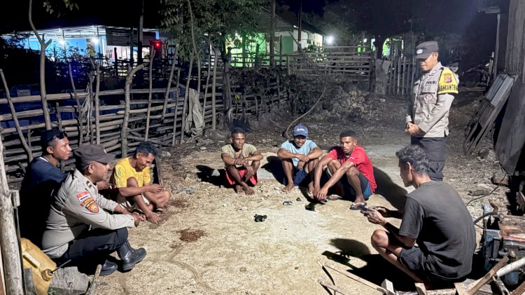 Cegah Potensi Pidana, Polsek Rote Barat Daya Tingkatkan Patroli Malam