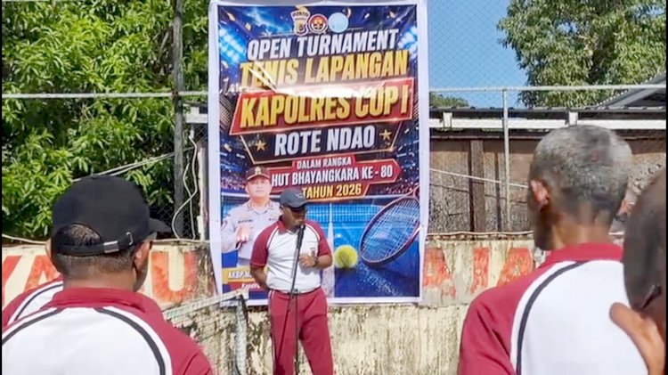 Semarak Hari Bhayangkara ke 80, Polres Rote Ndao Melaksanakan Pertandingan Olahraga Internal Jaga Kekompakan