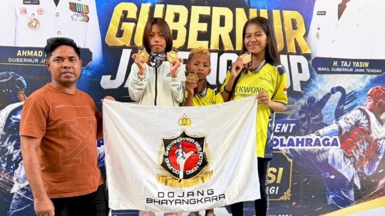 Atlet Teokwondo Dojang Bhayangkara Polres Rote Ndao Torehkan Medali Emas Kerjurnas Gubernur Jateng Cup 2026