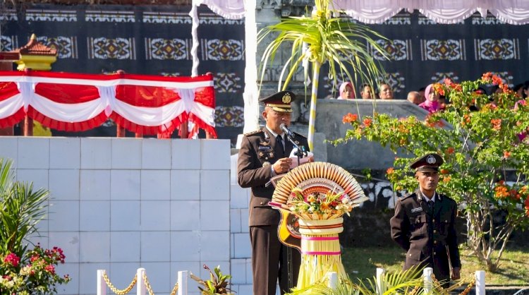 Hari Bhayangkara ke-80, Kapolres Rote Ndao Sebagai Inspektur Upacara