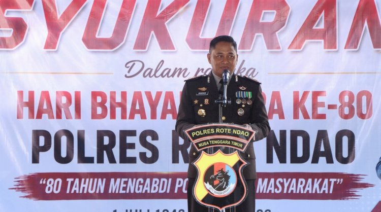 Syukuran Hari Bhayangkara ke-80, Polres Rote Ndao Perkuat Sinergi  dan Pengabdian Untuk Masyarakat