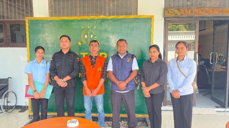 Tahap II  Tersangka Tindak Pidana KDRT di Oelunggu,  JB Diserahkan ke JPU