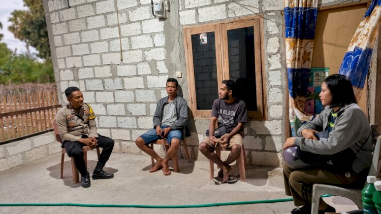 Upaya Preemtif Bhabinkamtibmas Polsek Rote Barat Daya, Jaga Kamtibmas Tetap Kondusif