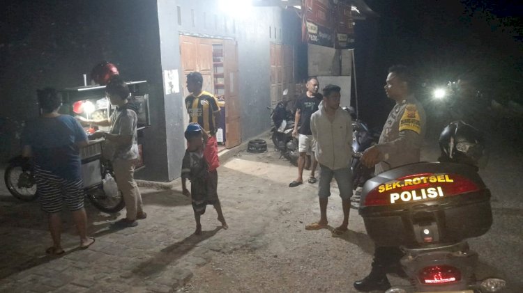 Polsek Rote Selatan Tingkatkan Patroli Malam, Langkah Pencegahan Gangguan Keamanan