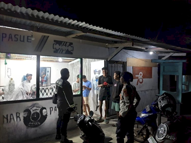Polsek Lobalain Efektifkan Patroli Malam, Jaga Keamanan Masyarakat