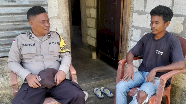 Bhabinkamtibmas Polsek Rote Timur Sambangi Warga, Perkuat Sinergitas Jaga Keamanan Lingkungan