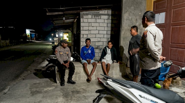 Polsek Rote Barat Daya Tingkatkan Patroli Malam, Cegah Potensi Gangguan Keamanan dan Jamin Kenyamanan Masyarakat Dimalam Hari