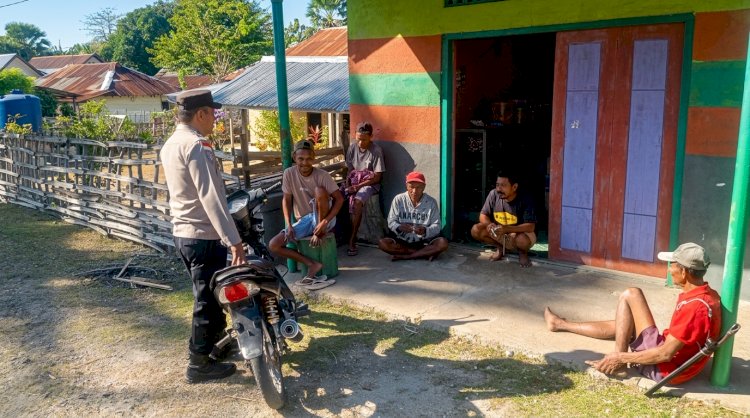 Bangun Kerjasama Jaga Keamanan Lingkungan, Bhabinkamtibmas Polsek RBD Tingkatkan Kegiatan Sambang