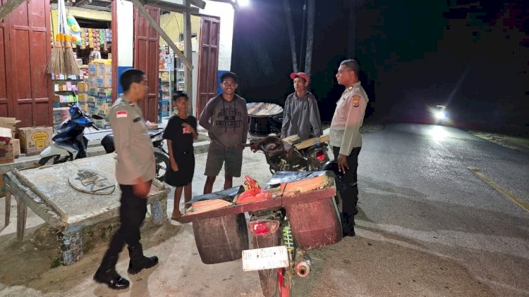 Polsek Rote Tengah Gelar Patroli Malam Cegah 3C dan Jaga Kerjasama Dengan Masyarakat