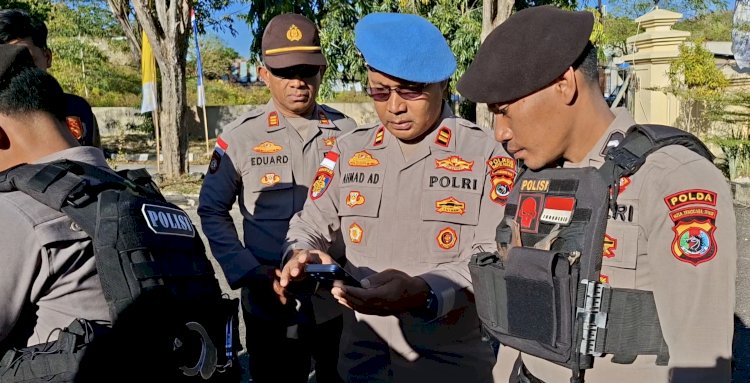 Atensi Penekanan Kapolres, Propam Polres Rote Ndao Sidak Kelengkapan Personel