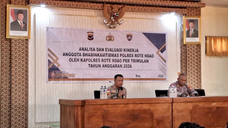 Kapolres Pimpin Anev Bhabinkamtibmas, Tekankan Tugas dan Peran Bhabinkamtibmas Diwilayah Binaan